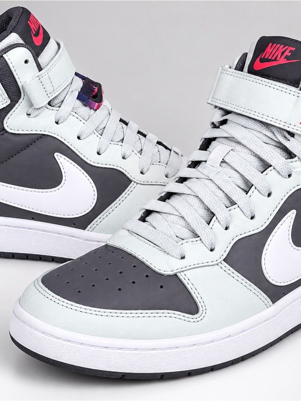 Nike Court Borough Mid 2 Ash White/Concrete Size 7M/Y